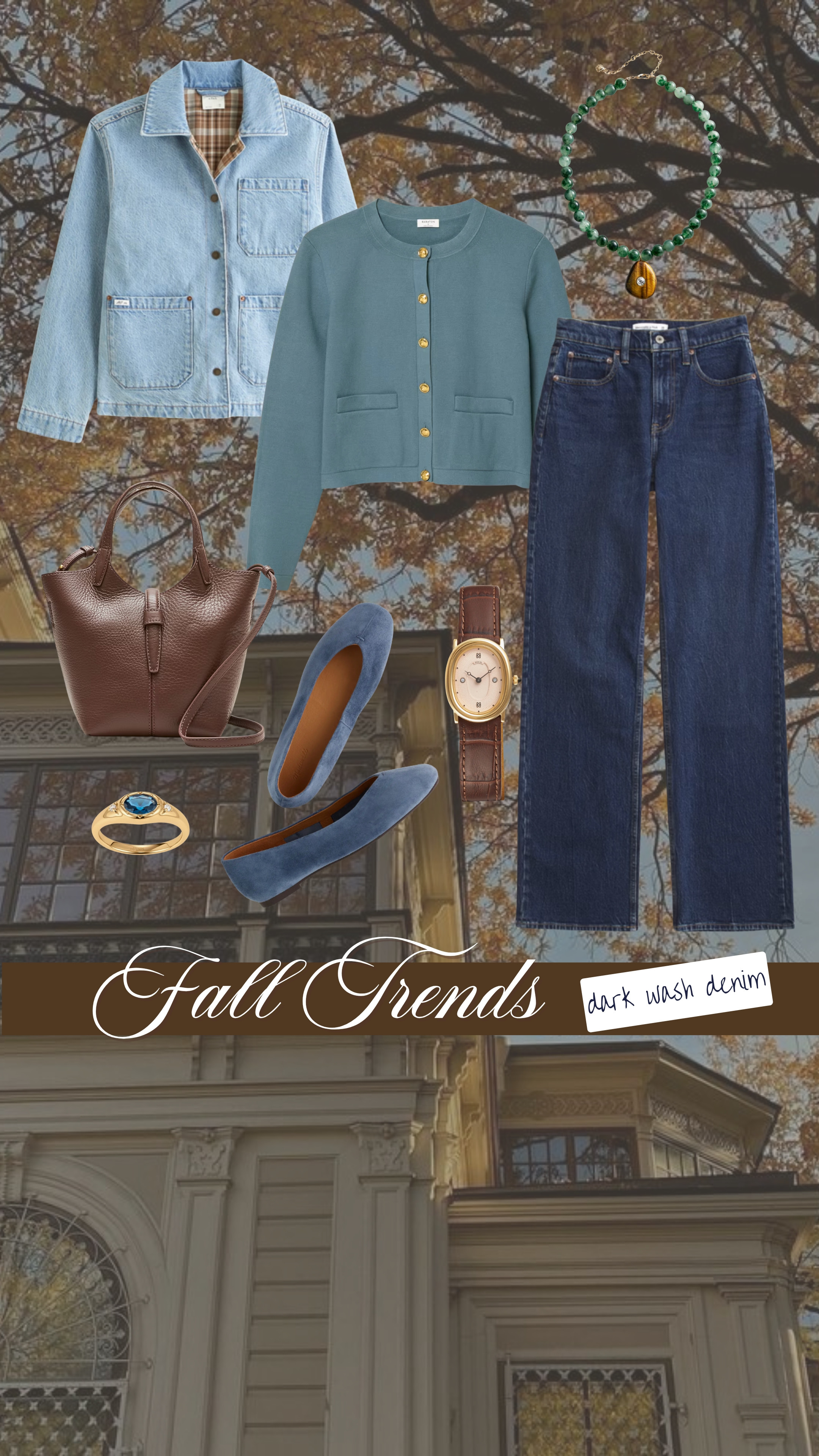 fall outfit idea with dark wash denim jeans!

fall trends, fall outfits, fall jeans outfits, dark wash jeans 

 #LTKootd