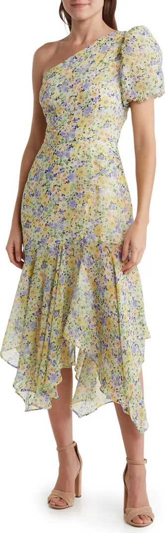 Santorini Floral One Shoulder Dress | Nordstrom Rack