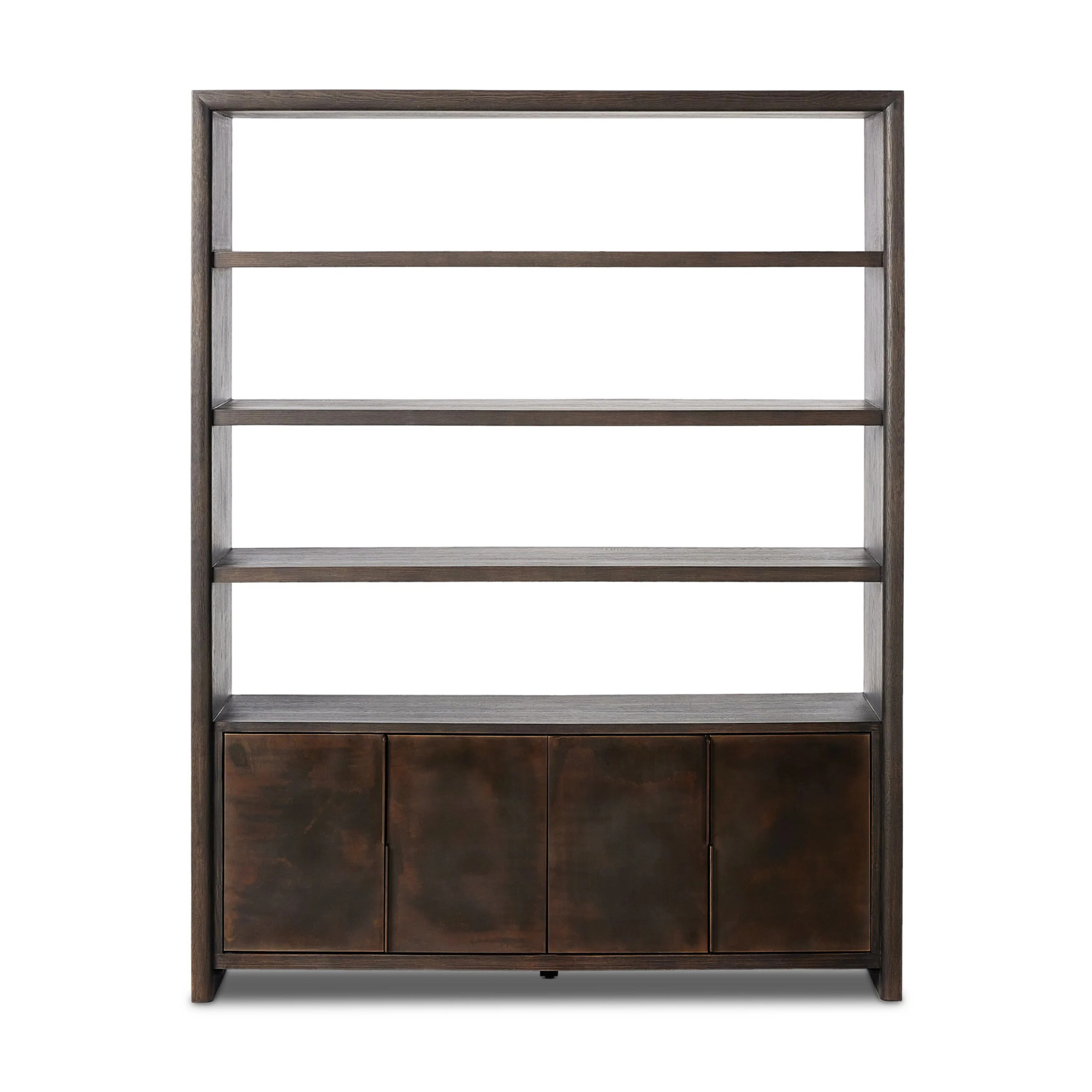 Tomlin Bookcase-Espresso Oak Veneer | Wayfair North America