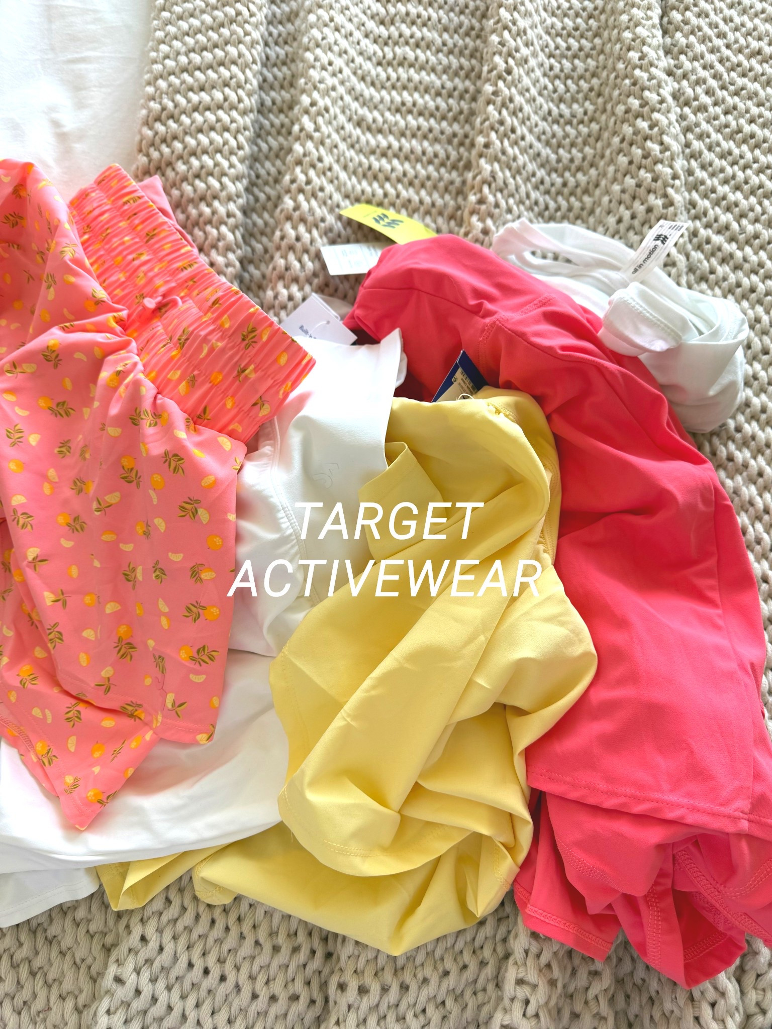 Recent target activewear haul! ⭐️

I’m loving all the fun and vibrant colors in all the athletic shorts and sports bras! 

Sports bra  - ize small, light support with built-in padding, material is so soft and comfortable! I always size up in sports bras.

Athletic shorts - size XS in every pair

Coral tennis dress - XS, shorts are attached in the front, but not the back so you can pull them down a bit

Target activewear  / spring activewear / workout outfit / matching workout set / Target finds / Target Spring / Target must haves

#LTKActive #LTKFindsUnder50 #LTKSaleAlert