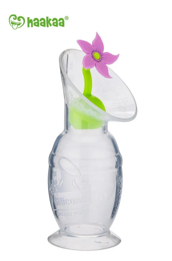 Haakaa Gen 2 Silicone Breast Pump with Suction Base and Purple Stopper 4 oz - Walmart.com | Walmart (US)
