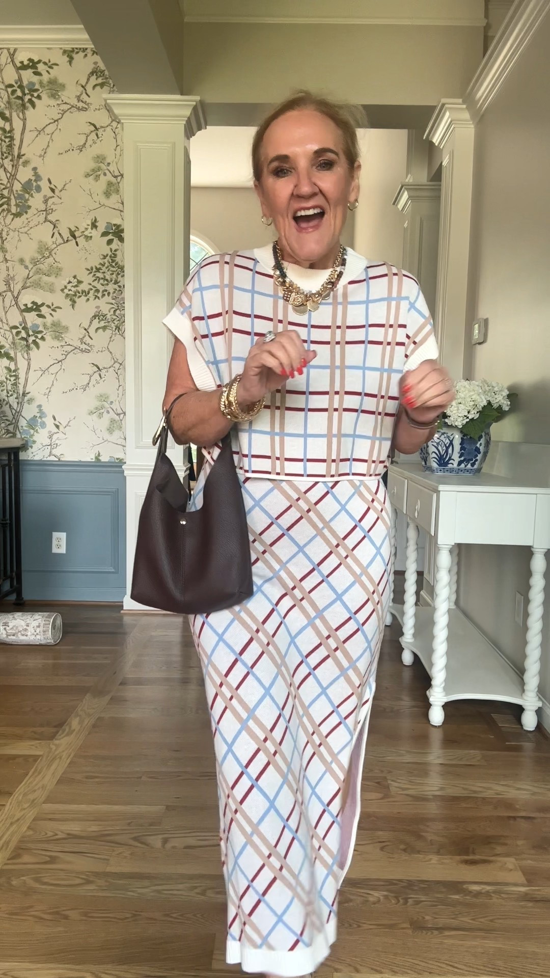 New dress from Anthropologie. It’s 2 pieces. A tank dress and a cropped sweater. Wearing a medium petite. Wear now and in to fall. 

Mini slouch bag 

#LTKPetite #LTKautumn #LTKOver40