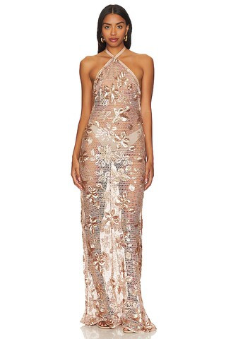 Lovers and Friends Xenia Gown in Champagne from Revolve.com | Revolve Clothing (Global)