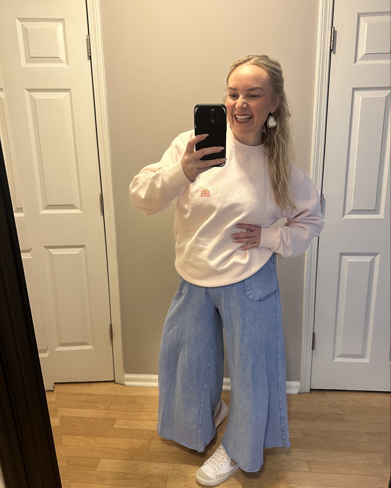 These pants are the comfiest and perfect for work! The blue are out of stock, but the pink and greens are IT!

#LTKMidsize #LTKootd #LTKValentine