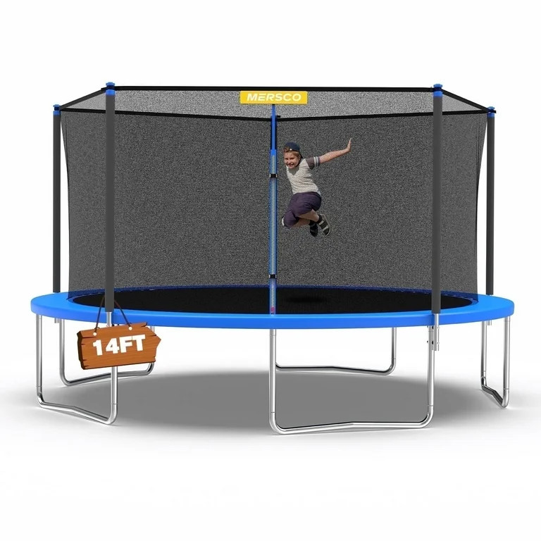 Mersco 14ft Trampoline Heavy Duty Outdoor Trampoline for Kids and Adults, Backyard Trampoline wit... | Walmart (US)