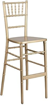 Flash Furniture HERCULES Series Gold Wood Chiavari Barstool | Amazon (US)