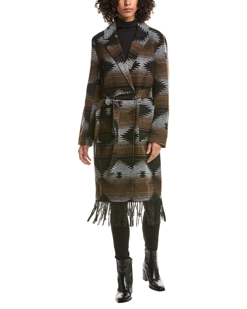 Frye Fringe Belted Coat | Shop Simon