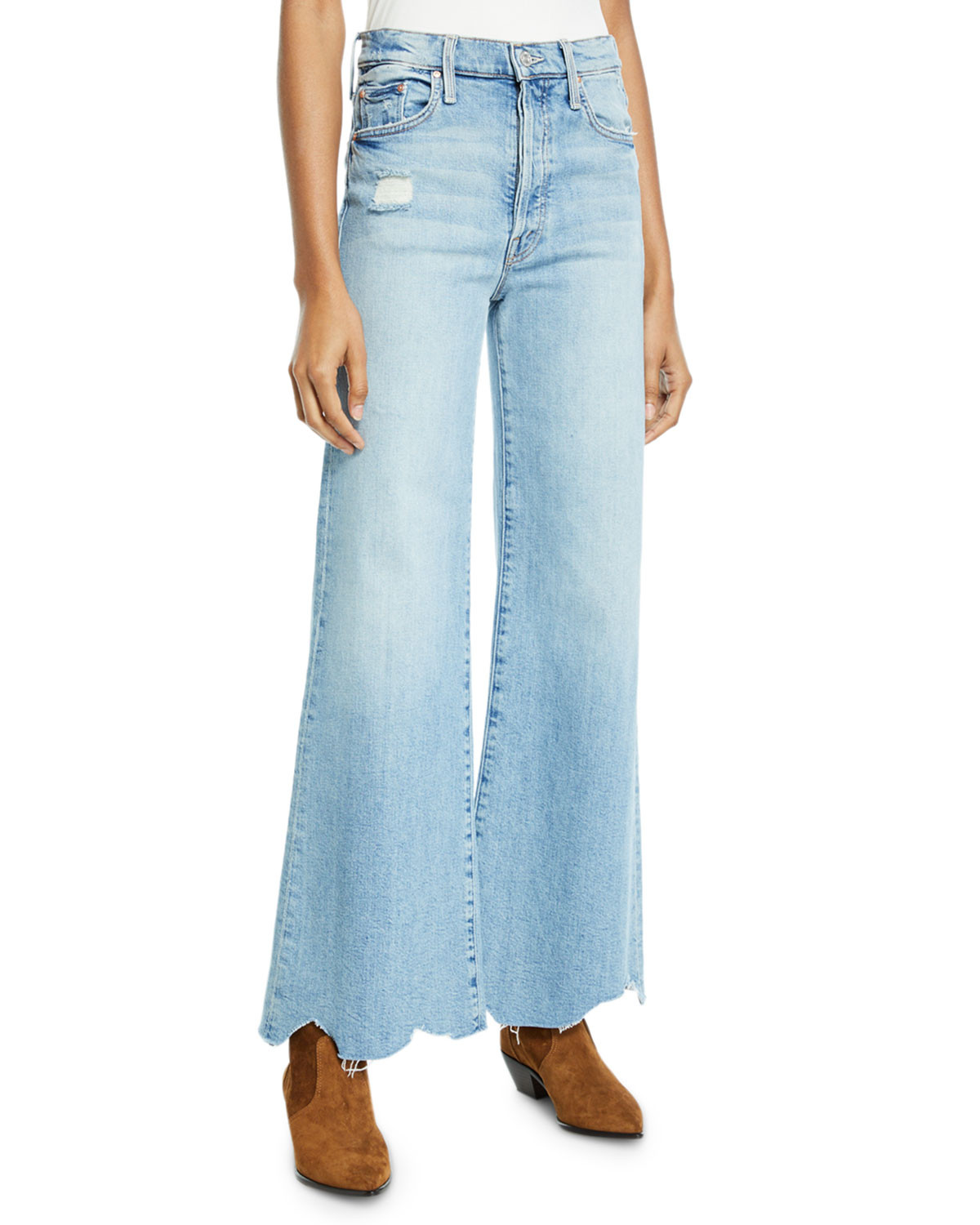 Tomcat Roller Chewed-Hem Wide-Leg Jeans | Neiman Marcus