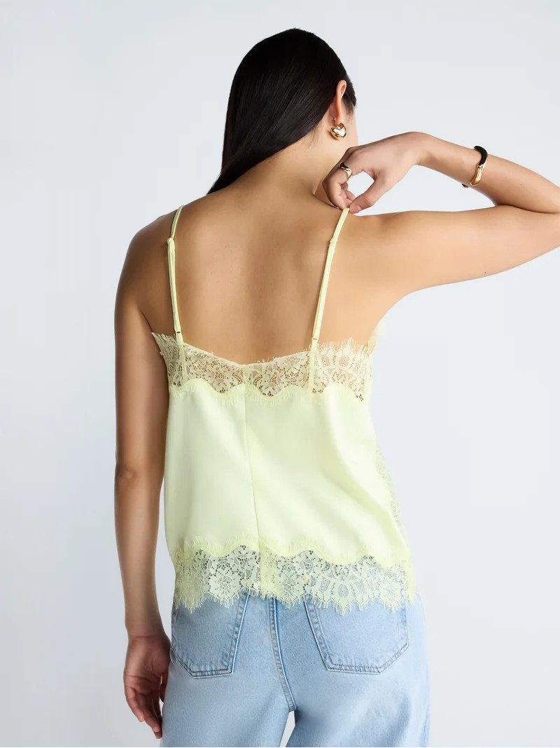 Devil Wears Prada Scoop Collection Women's Lace Trim Blouse, Sizes XS-XXL | Walmart (US)