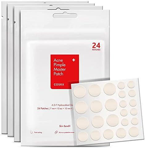 COSRX Acne Pimple Patch (96 Counts) Absorbing Hydrocolloid Original 3 Size Patches for Blemishes ... | Amazon (US)