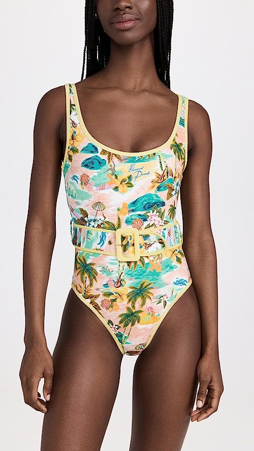 Mermaid Point Belted One Piece | Shopbop
