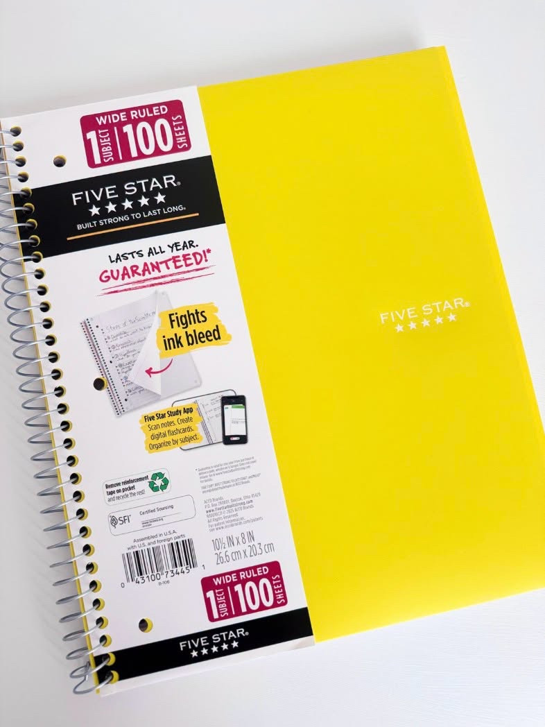 Tons of five star notebooks on sale

school supplies
back to school essentials
classroom must haves
student organization supplies
notebooks and stationery
pens pencils and markers
school desk accessories
homework essentials
backpack organization finds
study supplies

#LTKSeasonal #LTKSaleAlert