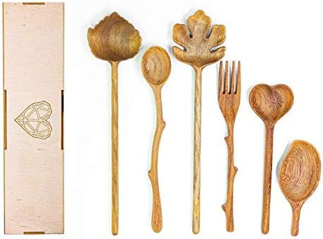 Natural Wooden Spoons Set | Amazon (US)