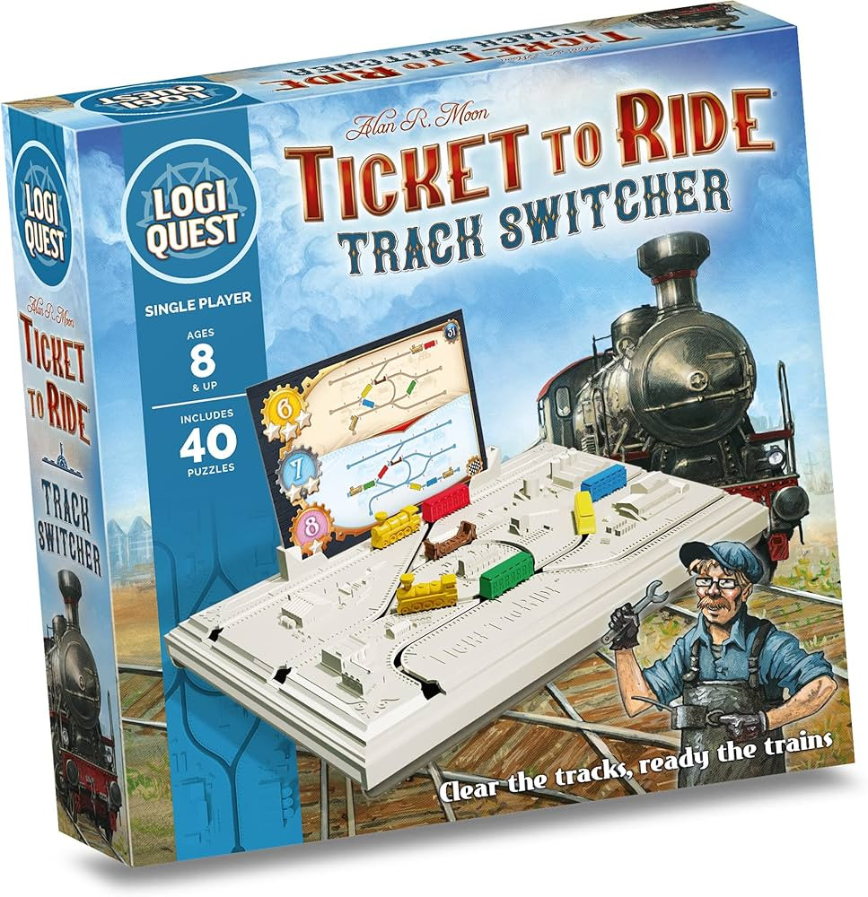 Ticket to Ride Logic Puzzle | LogiQuest Puzzle Adventure Inspired by The Ticket to Ride Board Gam... | Amazon (US)