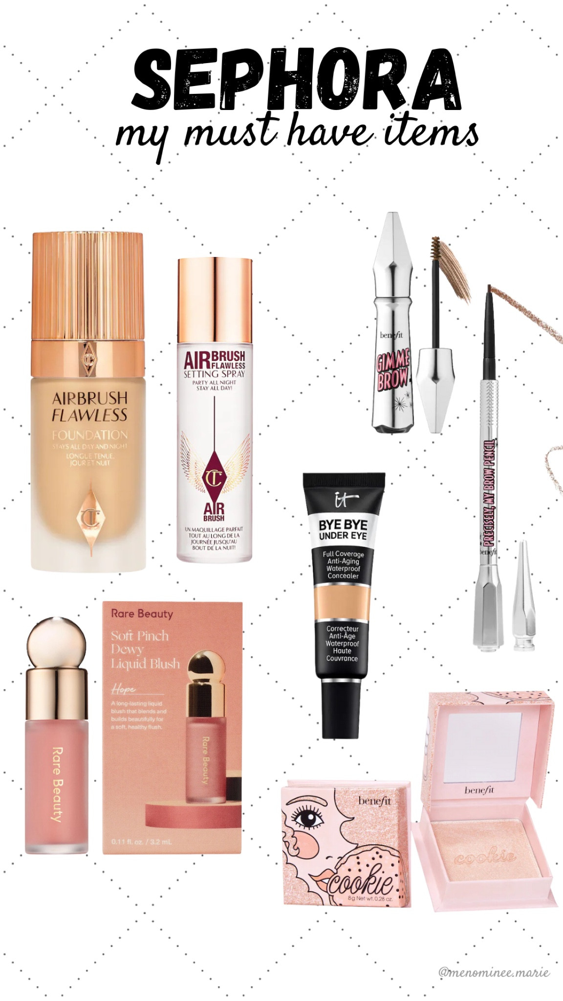 my absolute must haves from Sephora! I love and cannot live without these makeup items. The foundation from Charlotte Tilbury is the best, Rare blush is my all time fav and a little goes a long way! 



#LTKGiftGuide #LTKBeauty