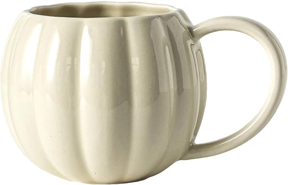 Pumpkin Shaped Drinking Mugs, Cute Halloween Pumpkin Mug, Funny Ceramics Coffee Mug, Thanksgiving... | Amazon (US)