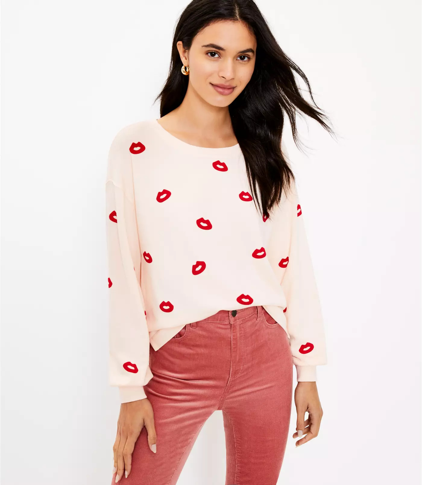 Lips Sweatshirt | LOFT | LOFT