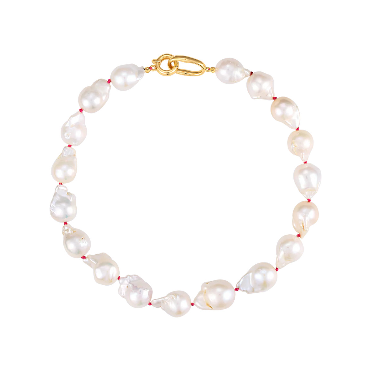Pink Chunky Baroque Pearl Necklace | Logan Tay