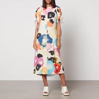 Stine Goya Funda Floral-Print Satin Midi Dress - XS | Coggles (Global)