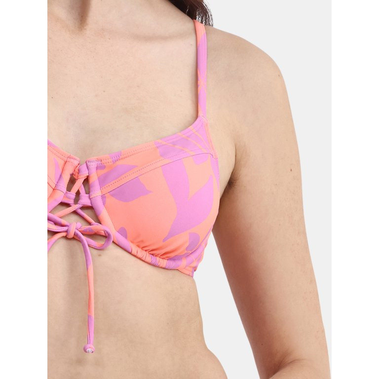 No Boundaries Floral Underwire Swim Top, Women's | Walmart (US)
