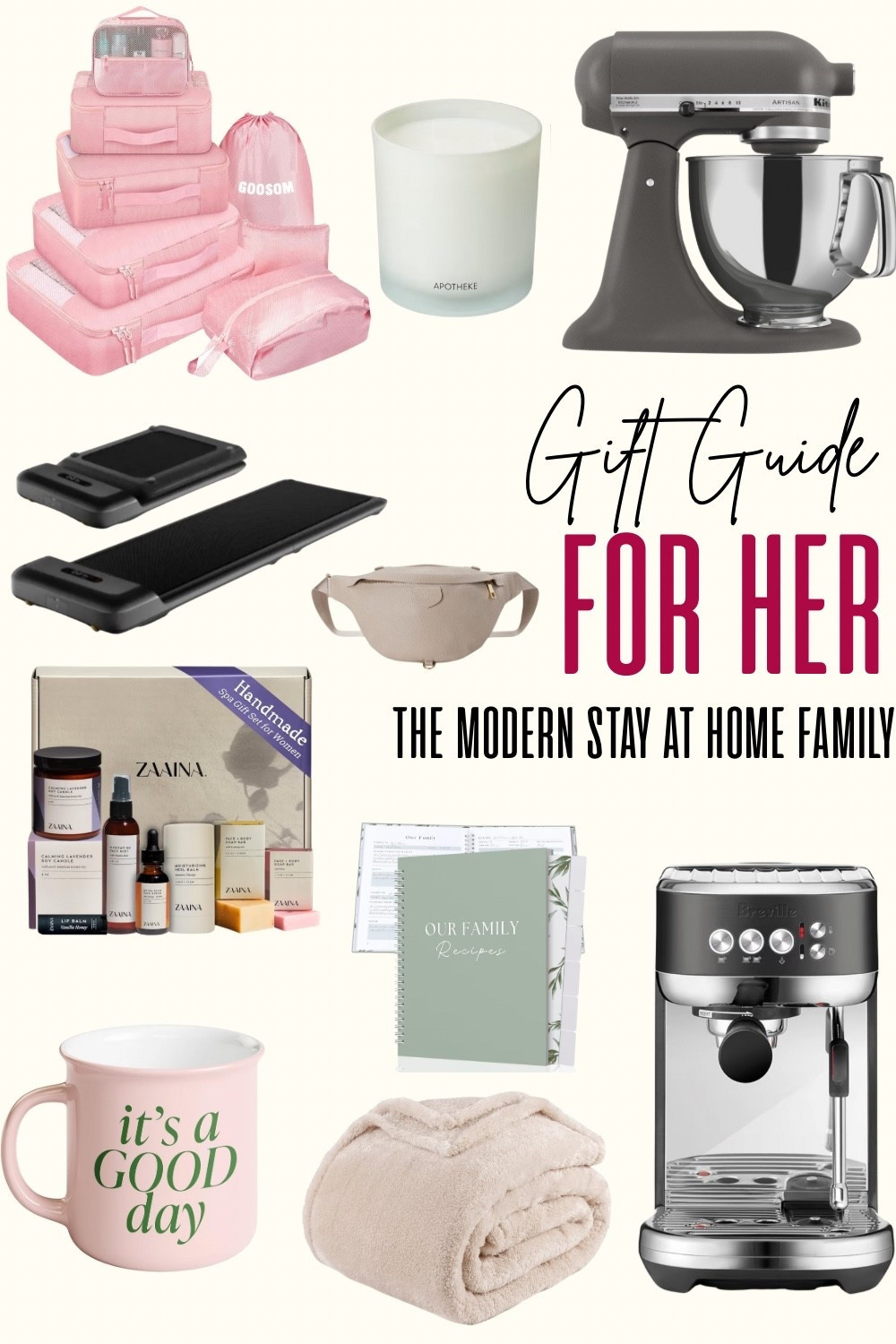 ✨Gift Guide for Her✨ — The ultimate roundup for the modern stay-at-home woman! Whether she’s a cozy homebody, a coffee lover, or a homemaking queen, these gifts are sure to make her day special. From the Breville espresso machine ☕ and KitchenAid mixer 🍰 to luxurious spa sets, soft blankets, packing cubes for travel, and scented candles — this list has something for every lifestyle. Perfect holiday gifts for moms, wives, homemakers, and busy women.

gift guide for her, stay at home mom gifts, cozy home gifts, coffee lover gifts, kitchen essentials, spa gift set, self care gifts, Christmas gift ideas, holiday shopping, women’s gift ideas, homebody must haves, LTK holiday finds, modern homemaker gifts, affordable luxury gifts

#LTKGiftGuide #LTKHoliday #LTKHome