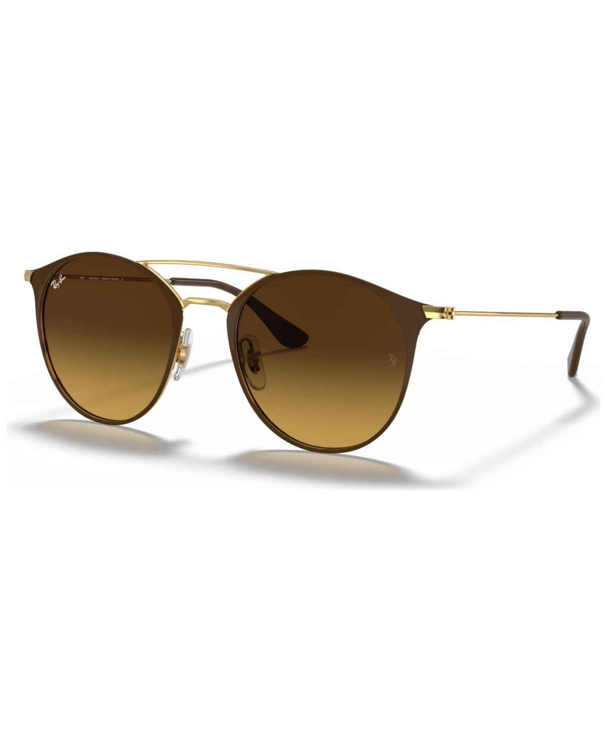 Ray-Ban Unisex RB3546 Sunglasses, Gradient RB3546L - Brown On Gold | Macy's