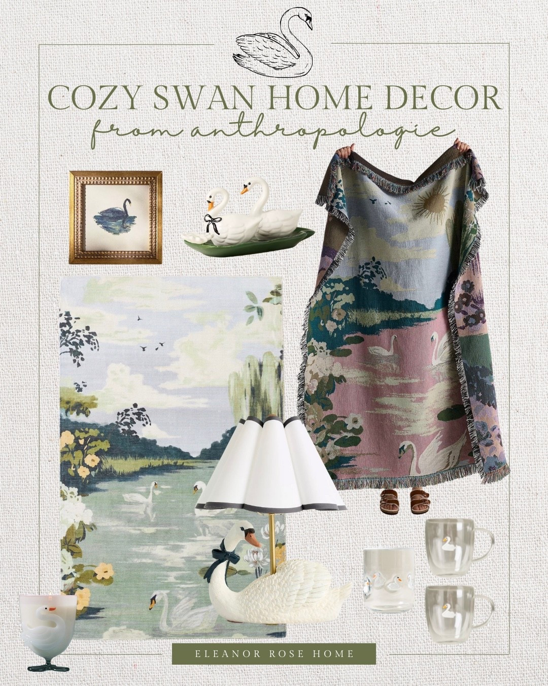 How cozy is this swan home decor from Anthropologie! 

#LTKHome