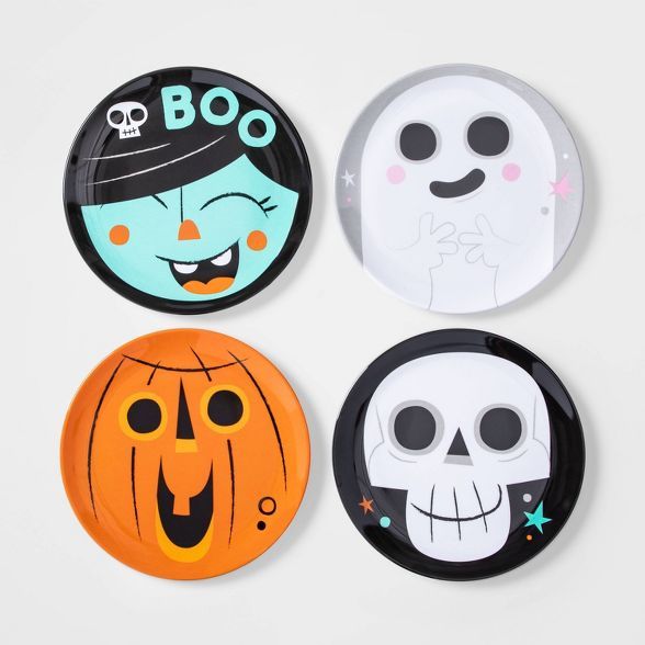 4ct Halloween Melamine Dining Plates - Hyde & EEK! Boutique™ | Target