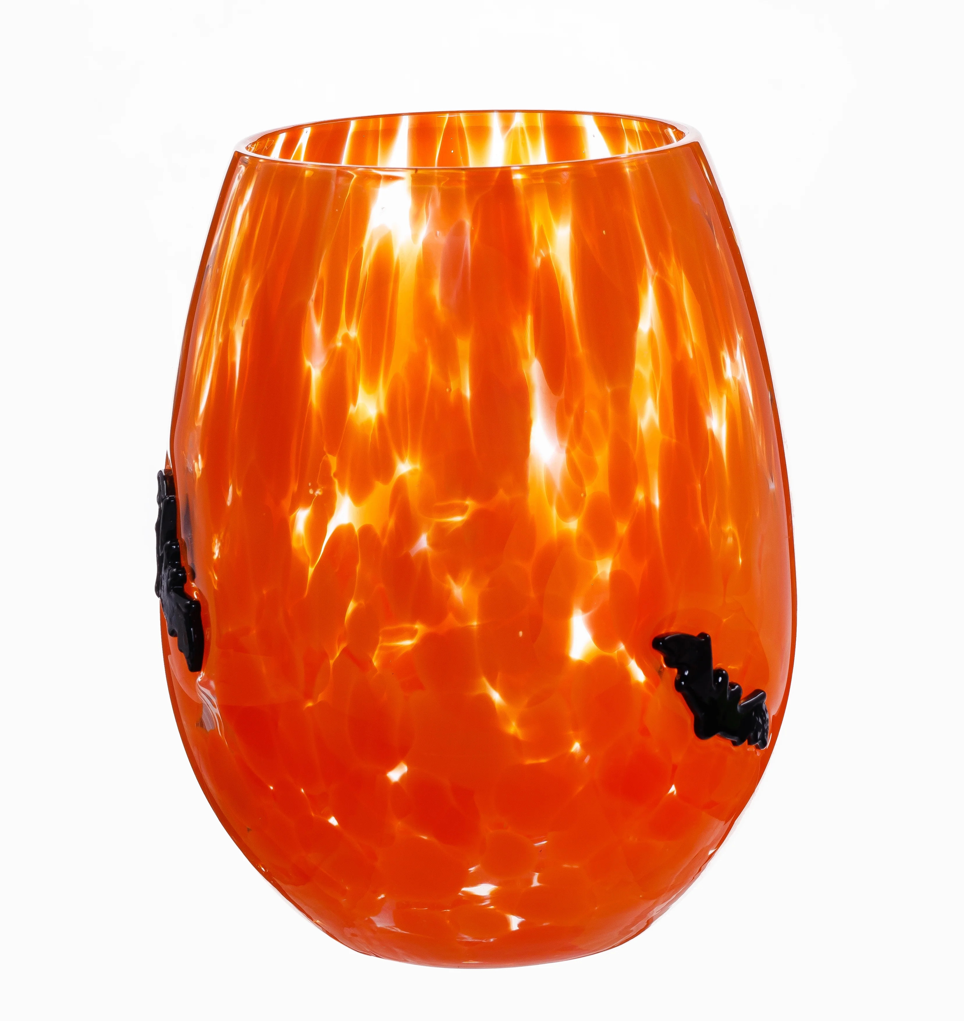 Way to Celebrate Halloween Stemless Wine Glass Bat Tie Dye - Walmart.com | Walmart (US)