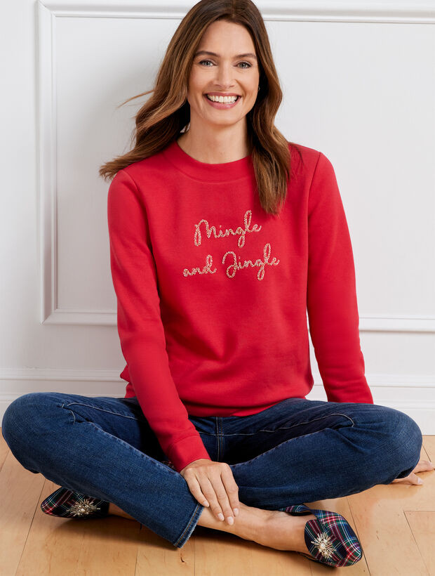 Crewneck Sweatshirt - Mingle & Jingle | Talbots