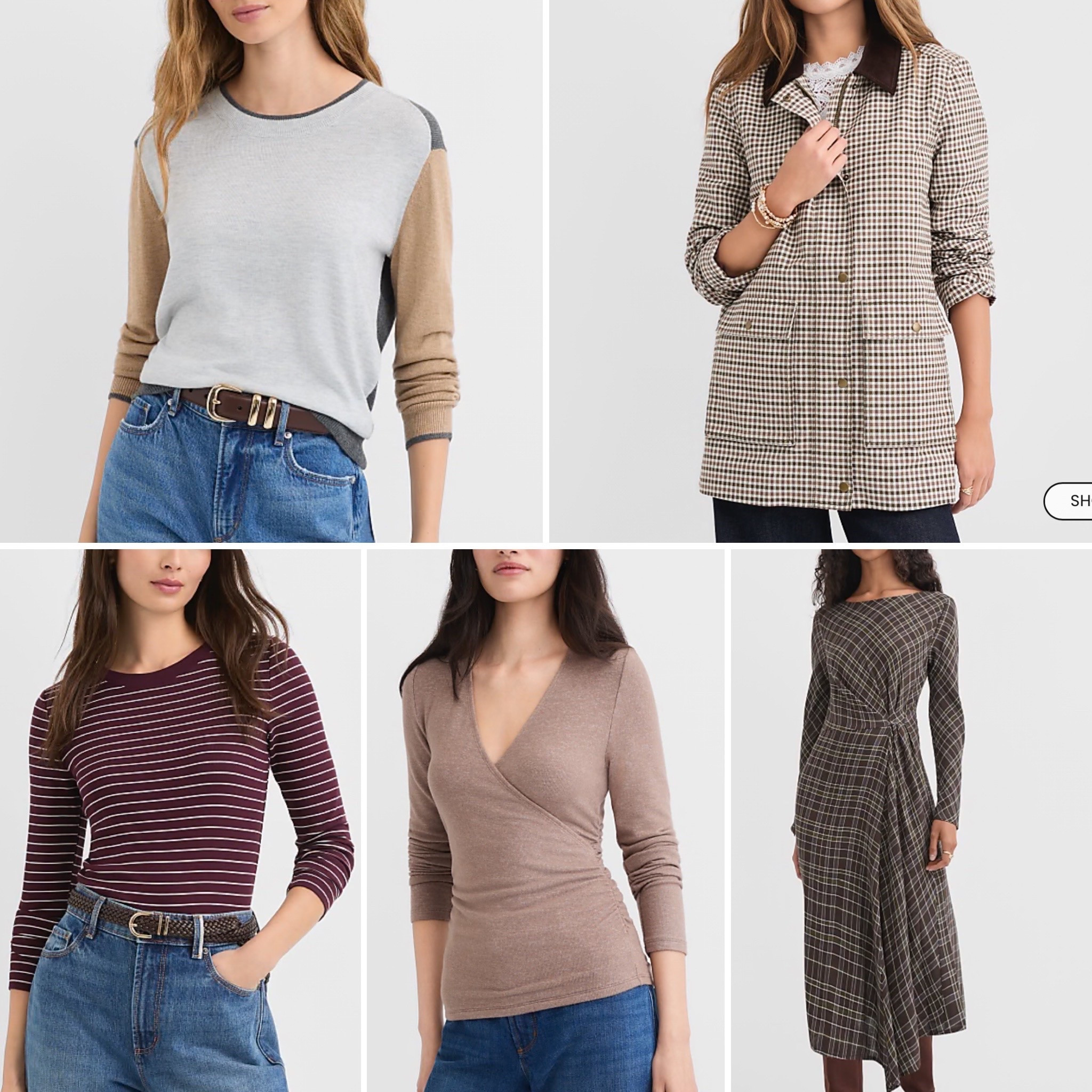 Loft fall style, fall outfits, sweater, jacket, plaid dress, barn jacket, fall dress, wrap sweater

#LTKootd #LTKOver40 #LTKSeasonal