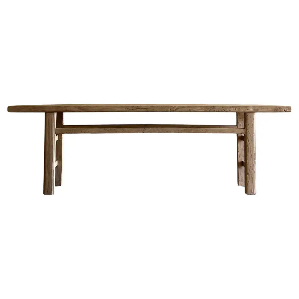 Reclaimed Elm Wood Jax Console Table 96" | 1stDibs