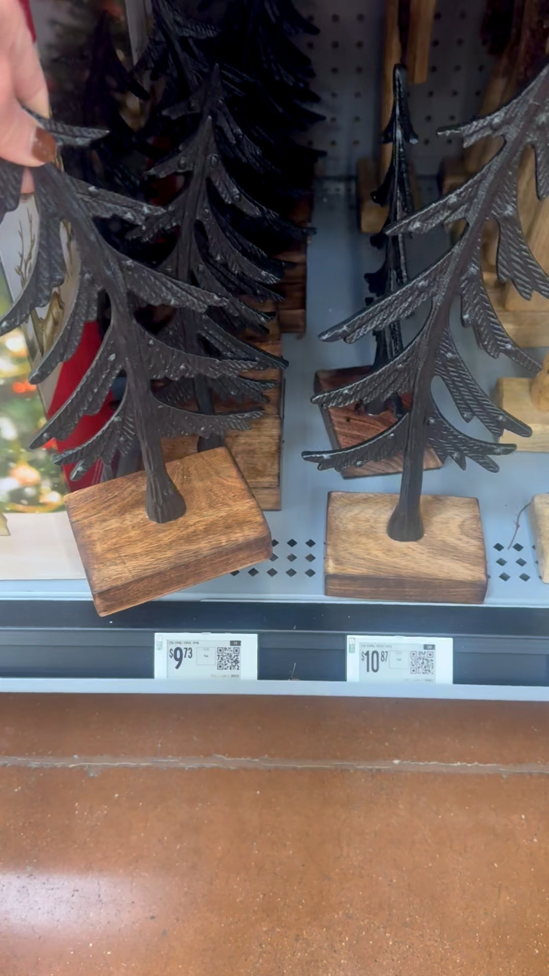 Rustic charm from #walmart with these tabletop metal swaying trees. #christmasdecor #christmastree 

#LTKHome #LTKHoliday
