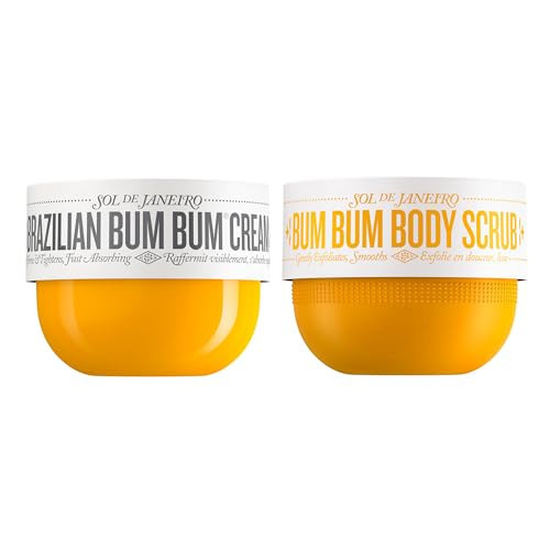 SOL DE JANEIRO Brazilian Bum Bum Cream with Bum Bum Body Scrub Full Size Smoothing and Tightening Bundle, Amazon Exclusive | Amazon (US)