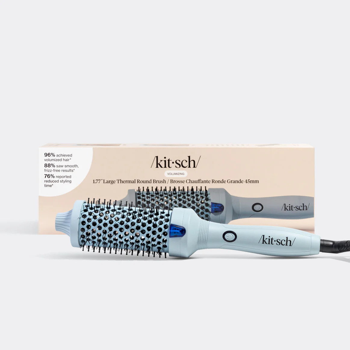 Haze Blue Volumizing Thermal Round Brush - Large | Kitsch