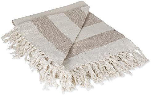 DII Rustic Farmhouse Cotton Cabana Striped Blanket Throw with Fringe for Chair, Couch, Picnic, Ca... | Amazon (CA)