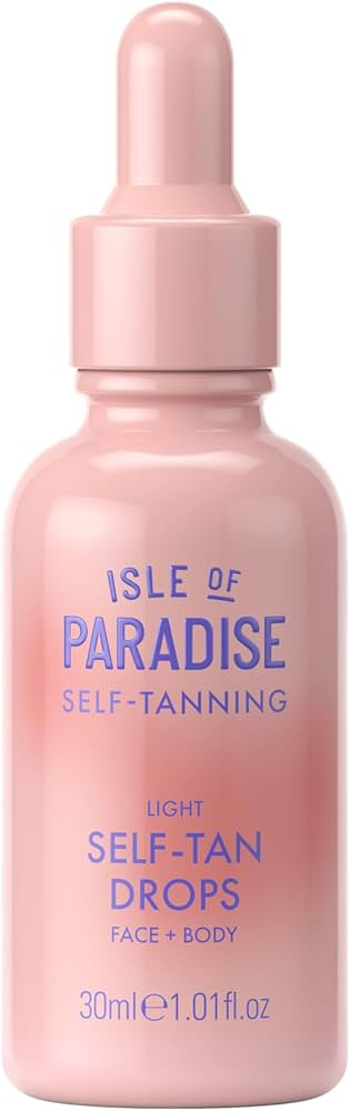 Isle of Paradise Self Tanning Face & Body Drops- Self Tanner Drops for a Natural Bronze, Long-las... | Amazon (US)