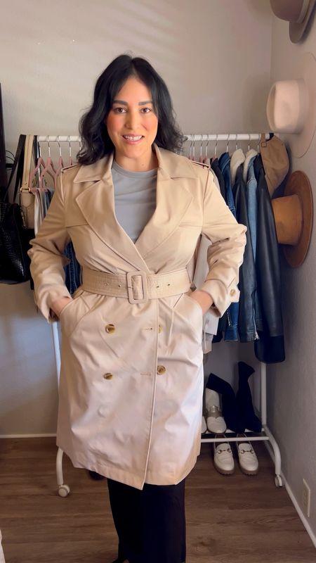 The trench coat you need! Quality meets affordability. 

I’m wearing a M & it fits perfectly!

#LTKstyletip #LTKVideo #LTKfindsunder100