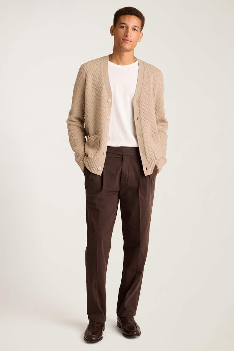 Merino Blend Cable Cardigan | Bonobos (US)