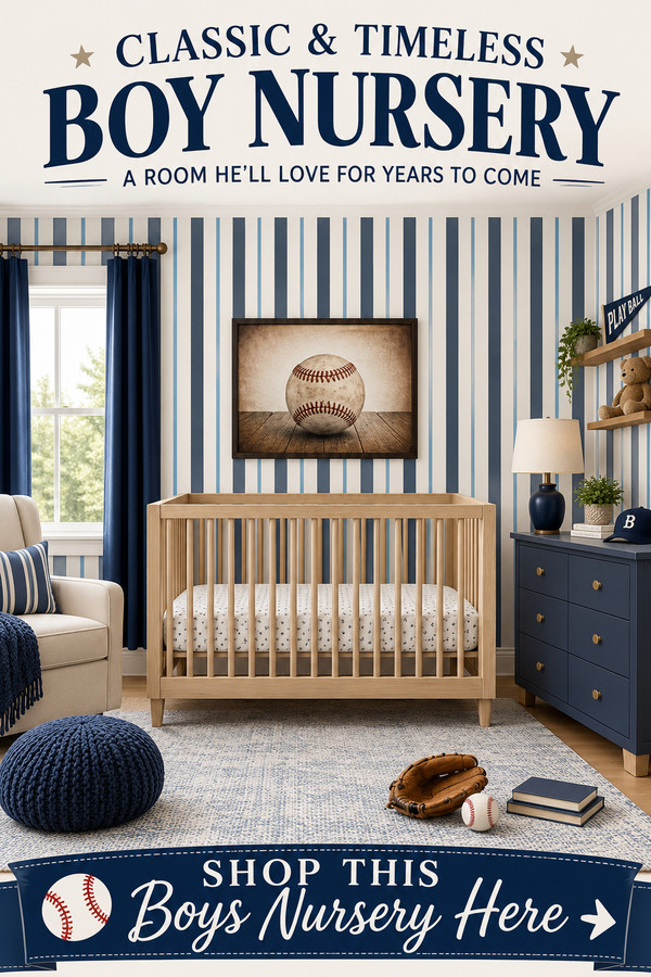 Looking for a classic boy nursery that will never go out of style
