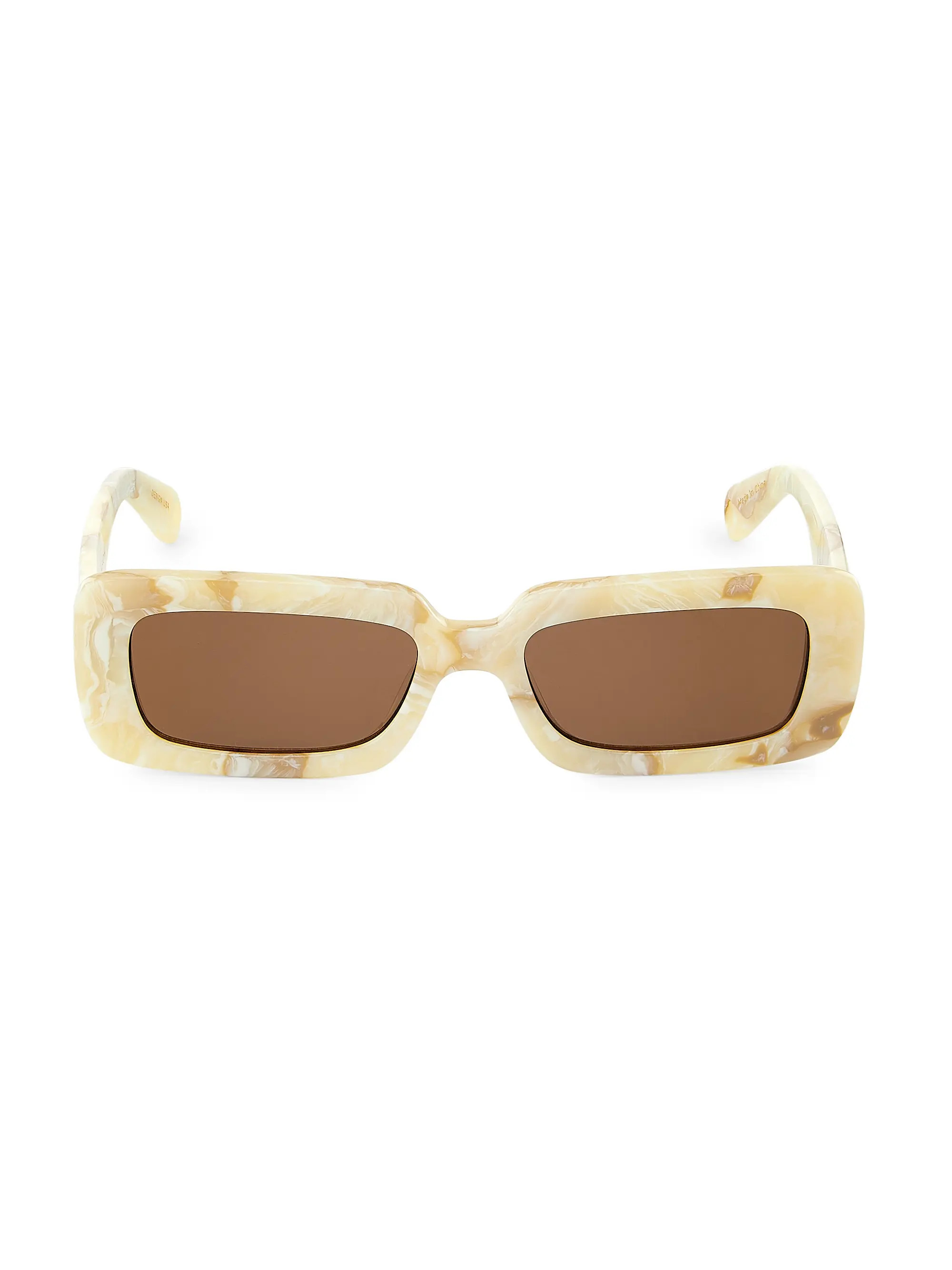 Elisa Johnson Gigi 54MM Rectangular Sunglasses | Saks Fifth Avenue | Saks Fifth Avenue
