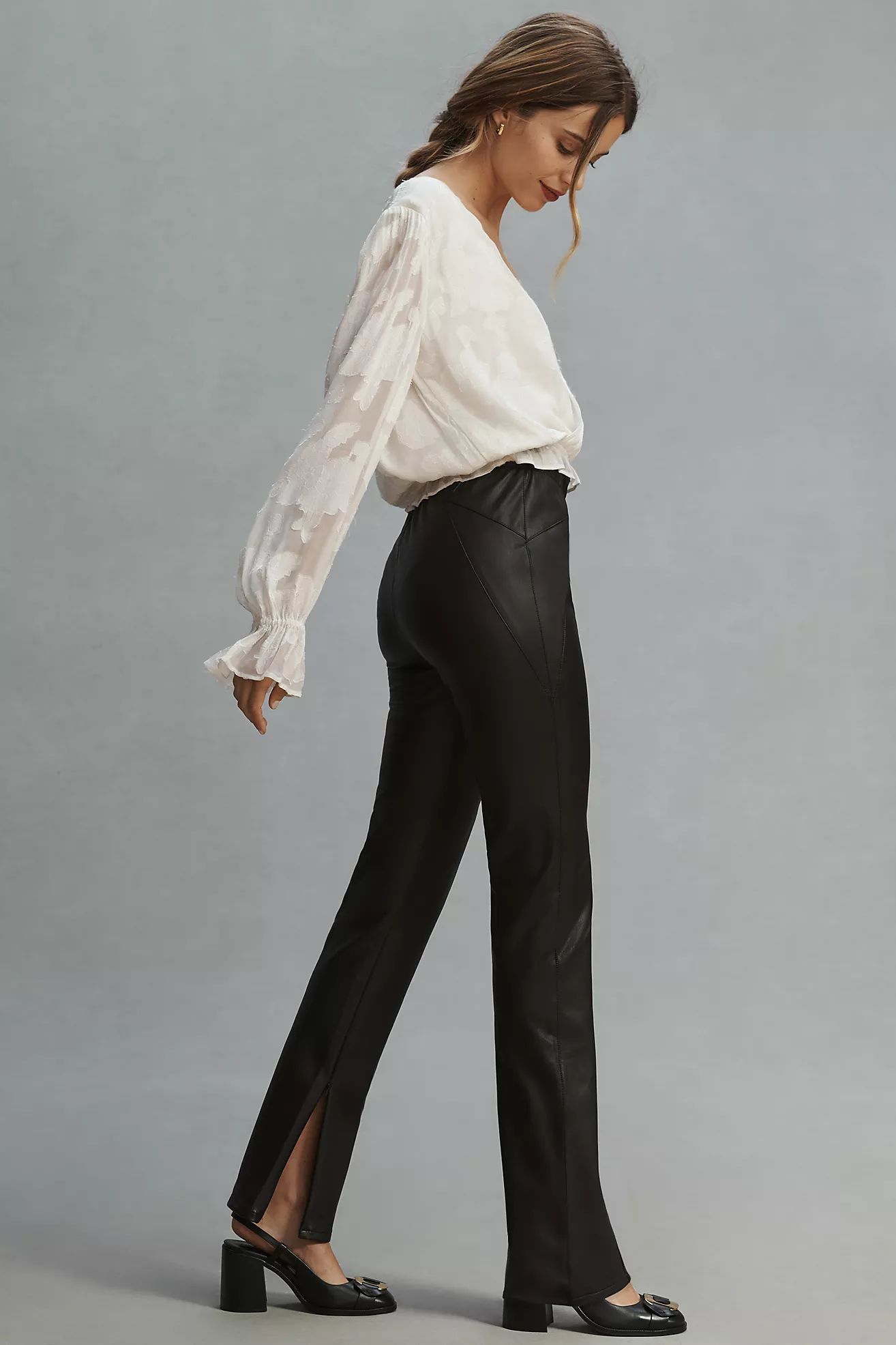 Pilcro Glasgow Faux Leather Skinny Pants | Anthropologie (US)