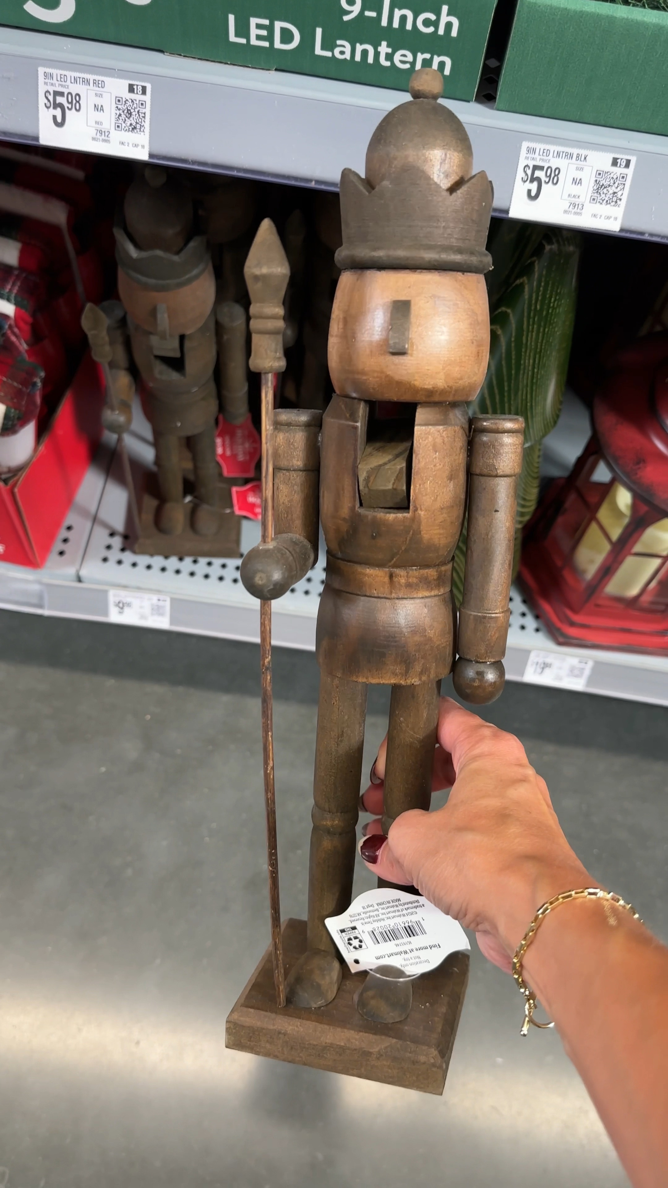 What I spotted at Walmart in the holiday decor section!! I actually grabbed these dark wood nutcracker!! I may have to go
Hey the pinecone taper candle holders. Run before it starts selling out 

#LTKVideo #LTKSeasonal #LTKHome