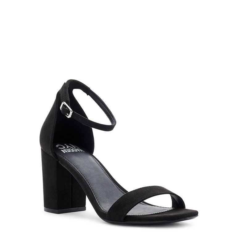 Madden NYC Women's Two Band Heeled Sandals | Walmart (US)