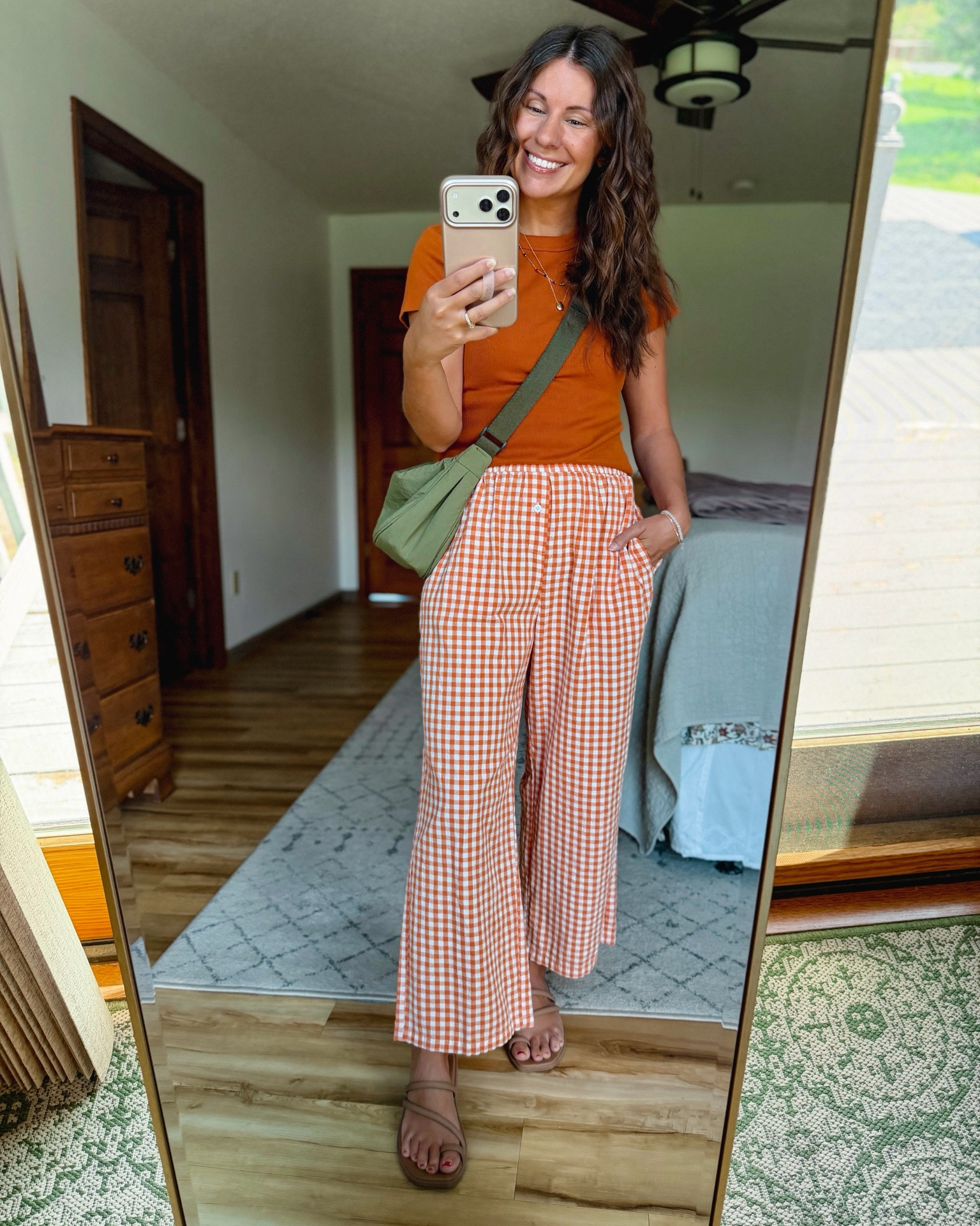 Easy mom outfit!🧡

small in my tee, xs in my denim button up, small in my pants (I removed the tag) and a size 6 in my croc sandals🧡

#LTKPetite #LTKSeasonal #LTKootd