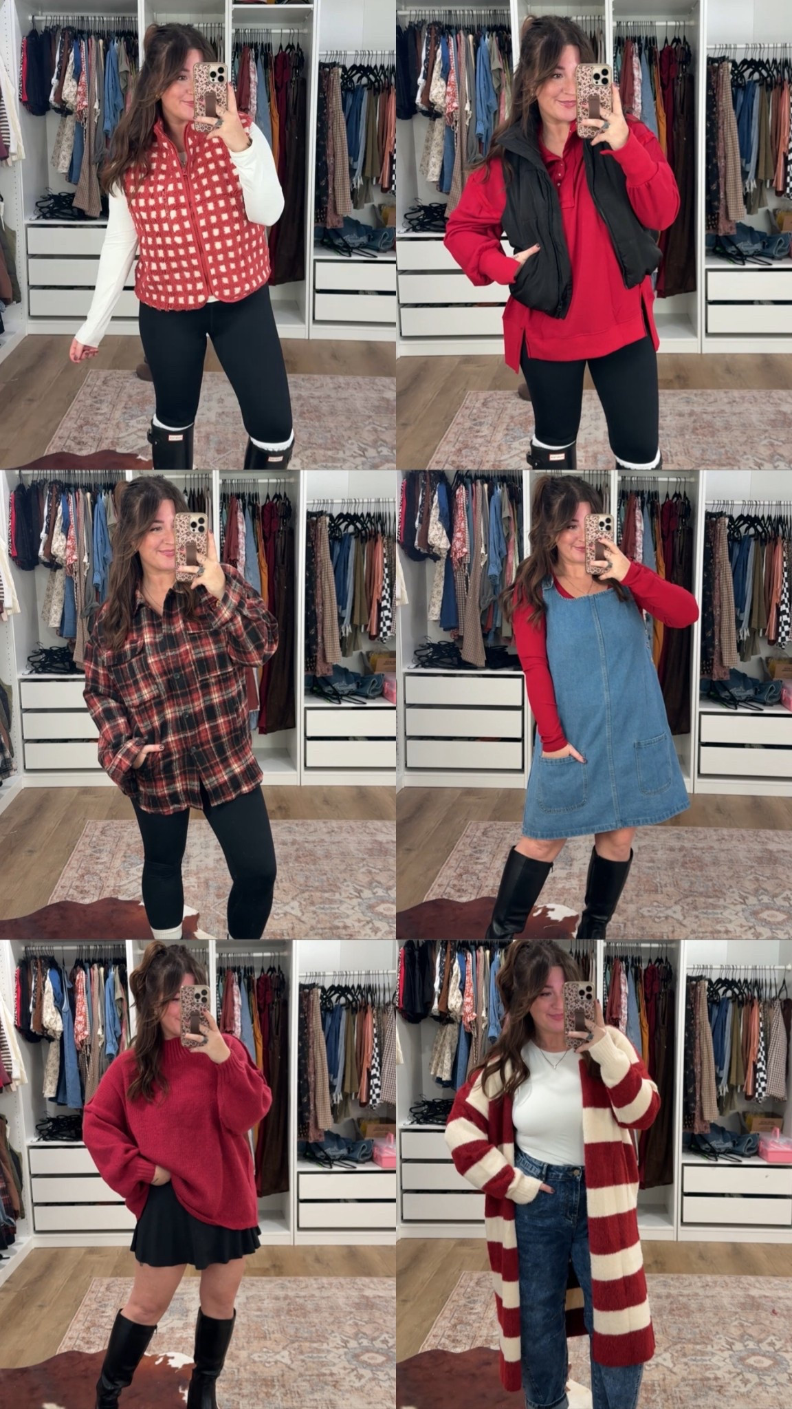 Red fall and winter outfit inspo!! I’m 5’1 size 8/10 wearing all my TTS! All sizing charts are accurate!

#LTKHoliday #LTKPetite #LTKFindsUnder50