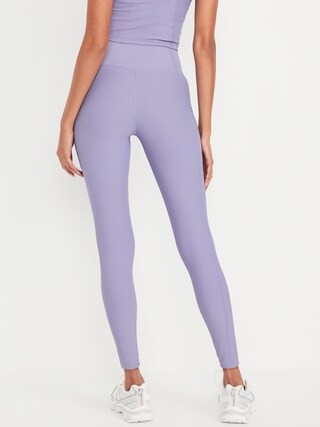 High-Waisted PowerSoft Rib Pocket Leggings | Old Navy (US)