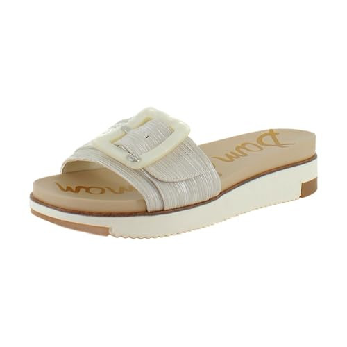 Sam Edelman Women's Ariane Slide Sandal, Silver Rib, 8.5 | Amazon (US)