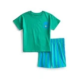 Wonder Nation Toddler Boys Short Sleeve Top and Shorts Outfit Set, 2-Piece, Sizes 12M-5T | Walmart (US)