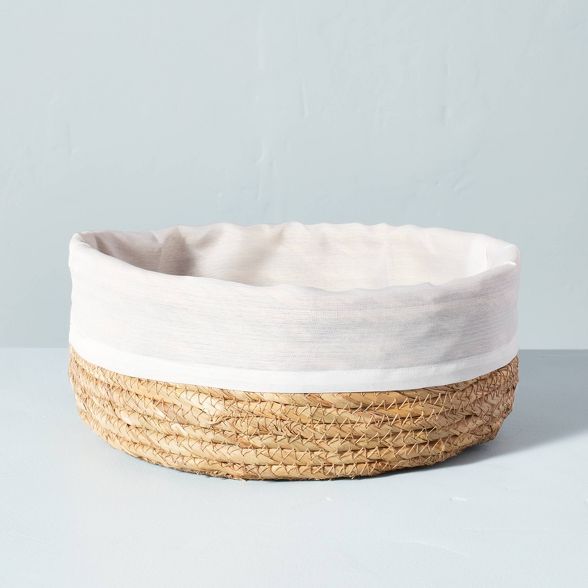 Natural Woven Serve Basket with Lining - Hearth & Hand™ with Magnolia | Target